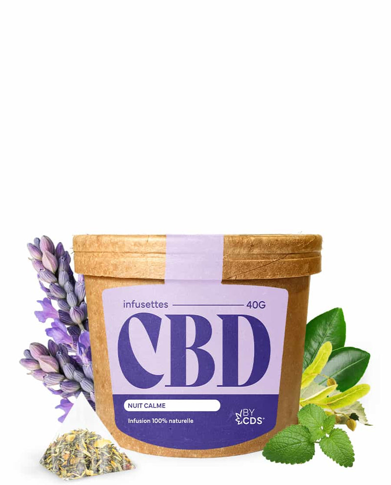 INFUSETTES NUIT CALME AU CBD | BYCDS® - NATURAL VAPE