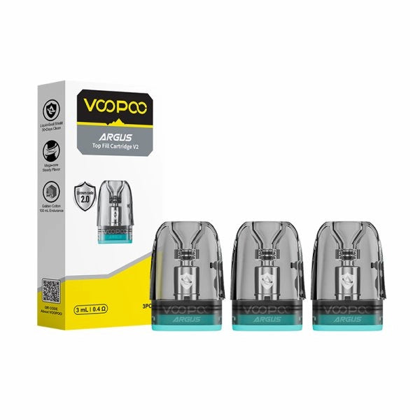 Cartouches Argus Top Fill V2 0.4/0.7/1.0Ω 3ml (3pcs) - Voopoo - NATURAL VAPE